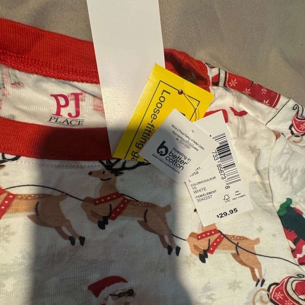 Place Red and White Santa Pajama Set - Picture 2 of 5